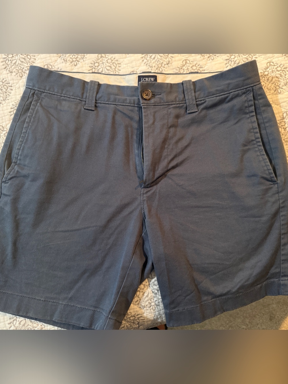 J. Crew Men's Navy Cotton Chino Shorts 29 waist, 7 in inseam
